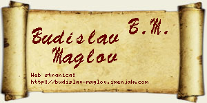 Budislav Maglov vizit kartica